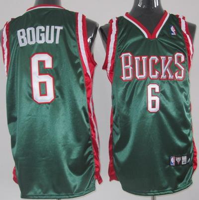 Milwaukee Bucks 6 Bogut Green Jersey