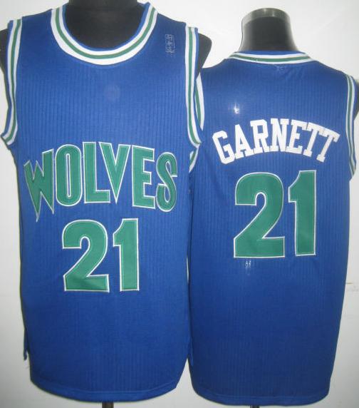 Minnesota Timberwolves 21 Kevin Garnett Blue Hardwood Classics Revolution 30 NBA Jerseys Minnesota Timberwolves 21 Kevin Garnett Blue Hardwood Classics Revolution 30 NBA Jerseys