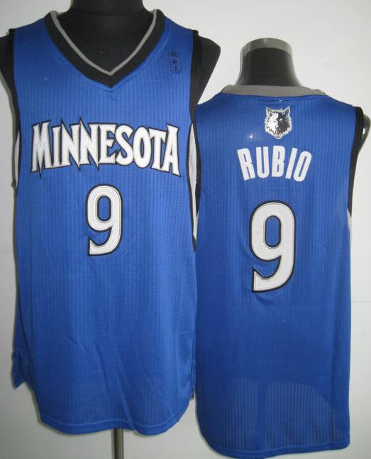 Minnesota Timberwolves 9 Ricky Rubio Blue Revolution 30 NBA Jerseys Cheap