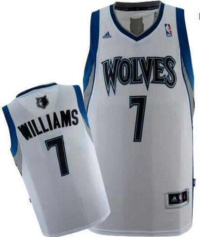 Minnesota Timberwolves 7 Derrick Williams White Revolution 30 Swingman NBA Jerseys