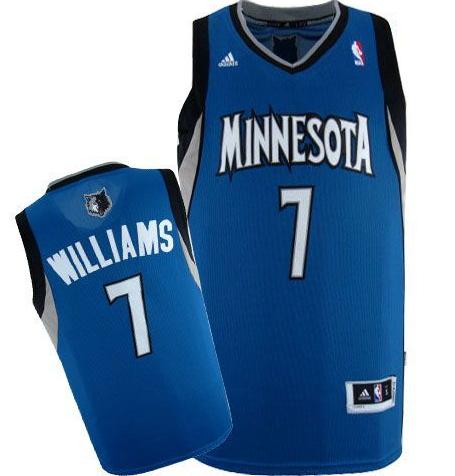 Minnesota Timberwolves 7 Derrick Williams Blue Revolution 30 Swingman NBA Jerseys