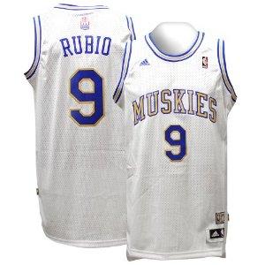 Minnesota Muskies 9 Ricky Rubio ABA Hardwood Classic Swingman Jersey
