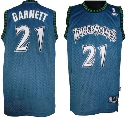 Minnesota Timberwolves 21 Kevin Garnett Blue Swingman Jersey Cheap