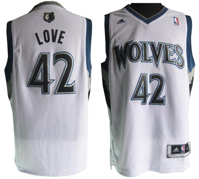 Revolution 30 Minnesota Timberwolves 42 Kevin Love White 30 Swingman Jersey