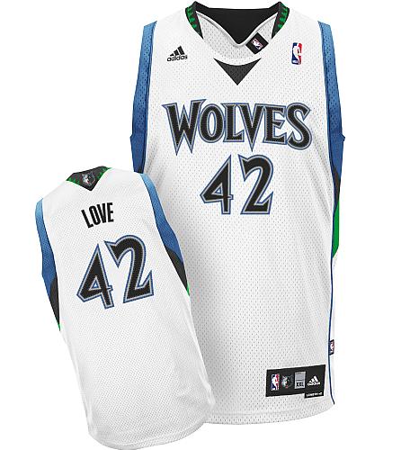 Minnesota Timberwolves 42 Kevin Love White Jersey Minnesota Timberwolves 42 Kevin Love White Jersey