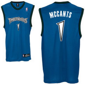 Minnesota T.Wolves 1 R.McCants Blue Jersey Cheap