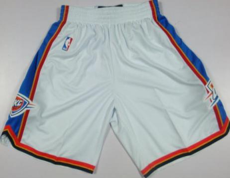 Oklahoma City Thunder White Revolution 30 Swingman NBA Shorts