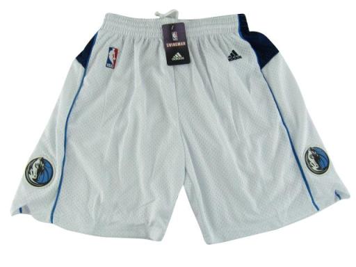 Dallas Mavericks White Mesh Swingman NBA Shorts
