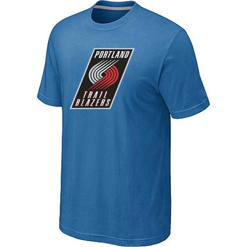 NBA Portland Trail Blazers Big & Tall Primary Logo light Blue T-Shirt Cheap
