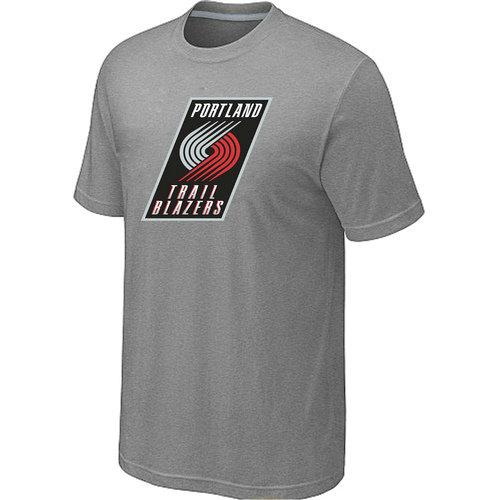 NBA Portland Trail Blazers Big & Tall Primary Logo L.Grey T-Shirt Cheap