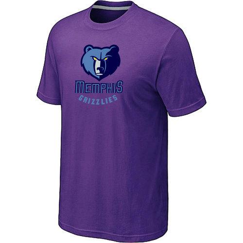 NBA Memphis Grizzlies Big & Tall Primary Logo Purple T-Shirt Cheap