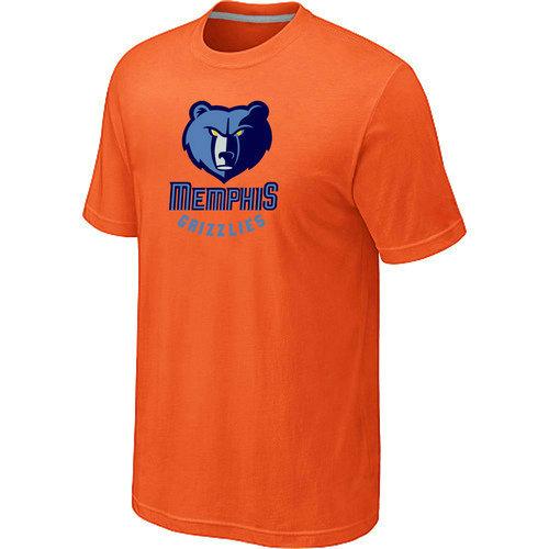 NBA Memphis Grizzlies Big & Tall Primary Logo Orange T-Shirt Cheap