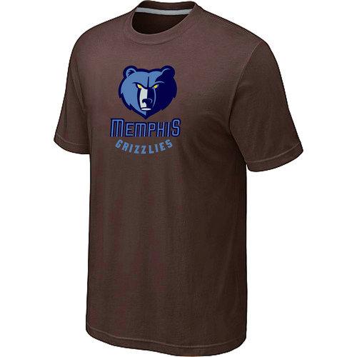 NBA Memphis Grizzlies Big & Tall Primary Logo Brown T-Shirt Cheap