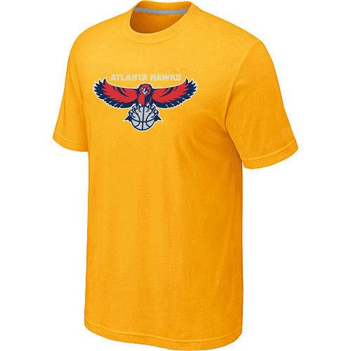 NBA Atlanta Hawks Big & Tall Primary Logo Yellow T-Shirt Cheap