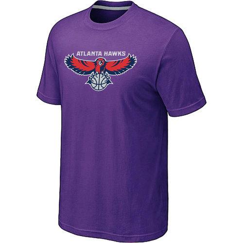 NBA Atlanta Hawks Big & Tall Primary Logo Purple T-Shirt Cheap