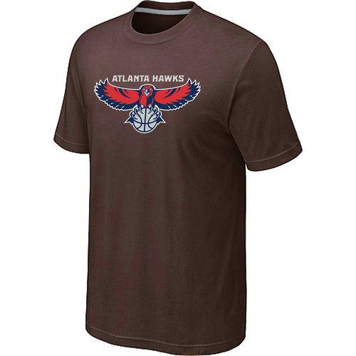 NBA Atlanta Hawks Big & Tall Primary Logo Brown T-Shirt Cheap