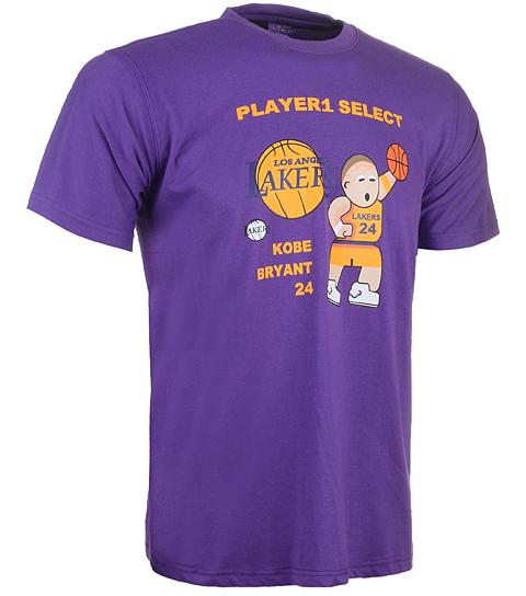 Los Angeles Lakers 24 Kobe Bryant Purple NBA Basketball T-Shirt Cheap