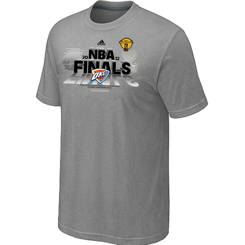 Oklahoma City Thunder adidas 2012 Western Conference Champions T-Shirt L.Grey Cheap