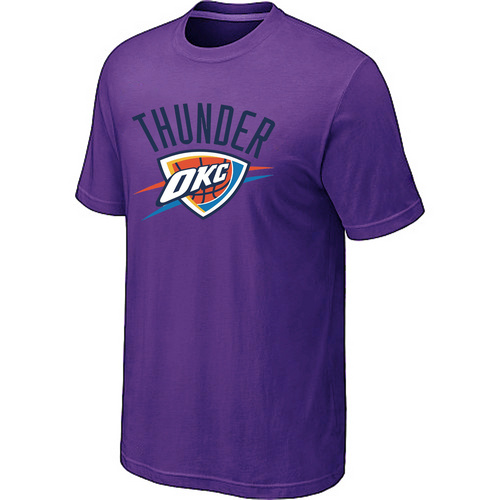 Oklahoma City Thunder Big & Tall Primary Logo Purple T-Shirt Cheap