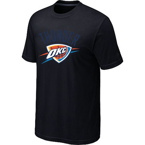 Oklahoma City Thunder Big & Tall Primary Logo Black T-Shirt Cheap
