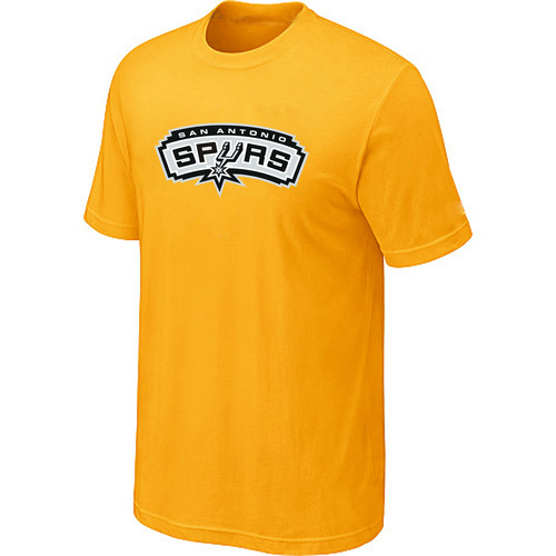 San Antonio Spurs Big & Tall Primary Logo Yellow T-Shirt Cheap