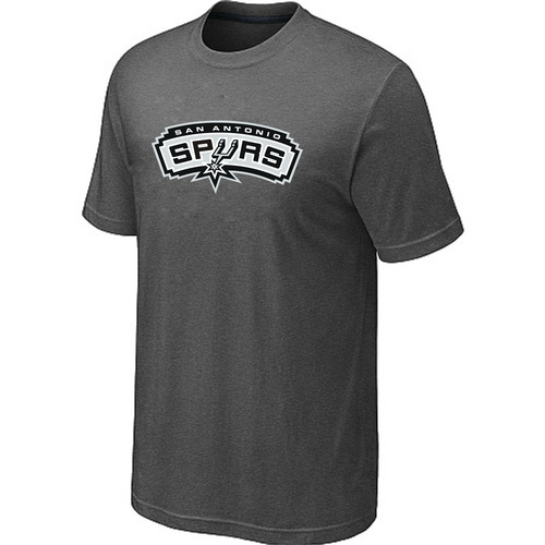 San Antonio Spurs Big & Tall Primary Logo D.Grey T-Shirt Cheap