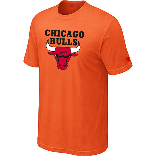 Chicago Bulls Big & Tall Primary Logo Orange T-Shirt Cheap