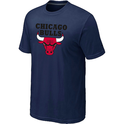 Chicago Bulls Big & Tall Primary Logo D.Blue T-Shirt Cheap