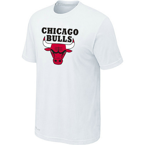 Chicago Bulls Big & Tall Primary Logo white T-Shirt Cheap