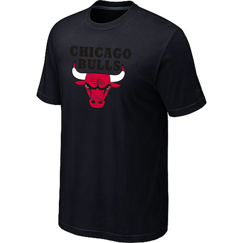 Chicago Bulls Big & Tall Primary Logo Black T-Shirt Cheap