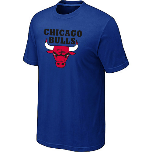 Chicago Bulls Big & Tall Primary Logo Blue T-Shirt Cheap