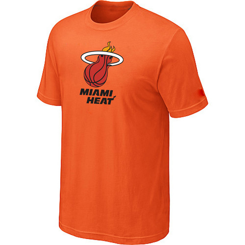 Miami Heat Big & Tall Primary Logo Orange T-Shirt Cheap