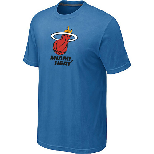 Miami Heat Big & Tall Primary Logo L.Biue T-Shirt Cheap