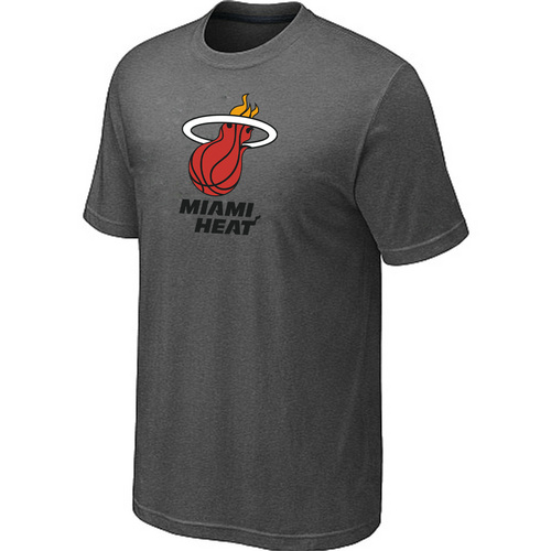 Miami Heat Big & Tall Primary Logo D.Grey T-Shirt Cheap