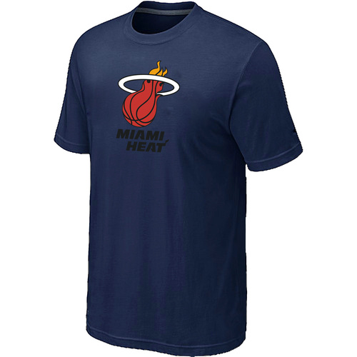 Miami Heat Big & Tall Primary Logo D.Blue T-Shirt Cheap