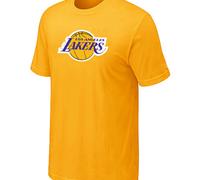 Los Angeles Lakers Big & Tall Primary Logo Yellow T-Shirt Cheap