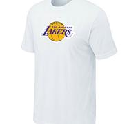 Los Angeles Lakers Big & Tall Primary Logo White T-Shirt Cheap