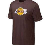 Los Angeles Lakers Big & Tall Primary Logo Brown T-Shirt Cheap