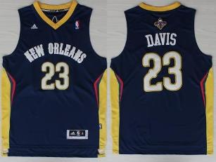 New Orleans Pelicans 23 Anthony Davis Blue Revolution 30 Swingman NBA Jerseys