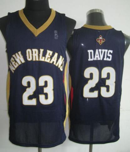 New Orleans Pelicans 23 Anthony Davis Blue Revolution 30 NBA Jerseys