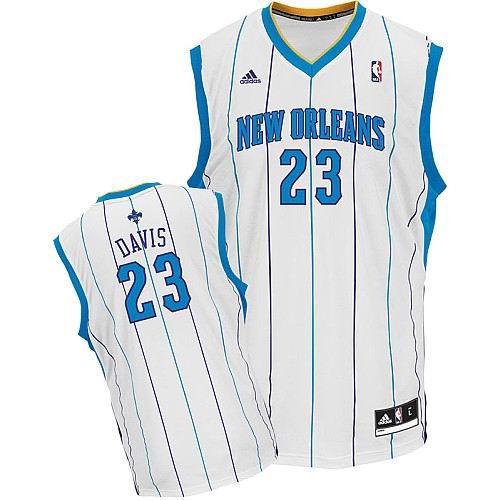 New Orleans Hornets 23# Anthony Davis White Jersey Cheap