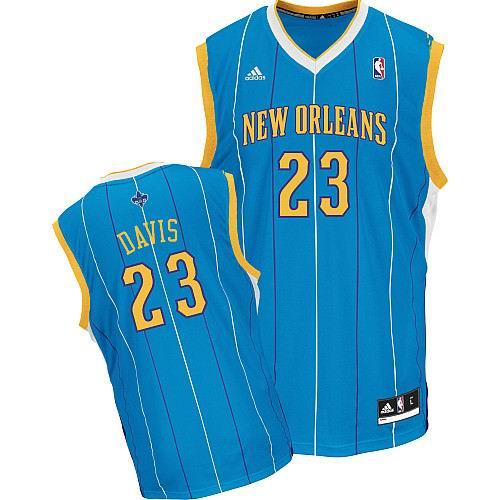 New Orleans Hornets 23# Anthony Davis Blue Jersey Cheap