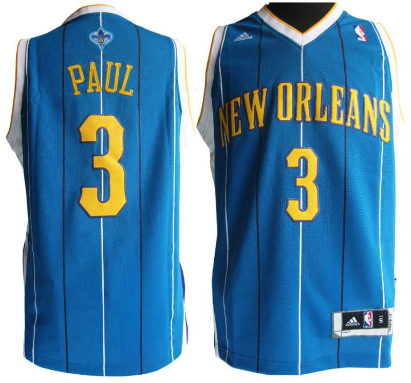 Revolution 30 New Orleans Hornets 3 Chris Paul Blue Swingman Jersey