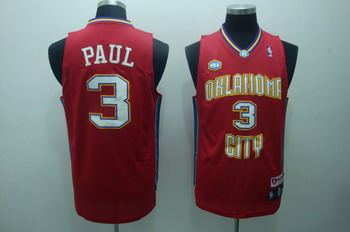 New Orleans Hornets 3 Chris Paul Red Swingman Jerseys