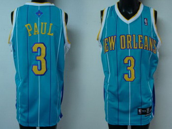 New Orleans Hornets 3 Chris Paul green whitestripe jerseys Cheap