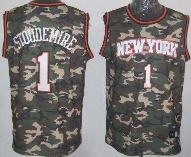 New York Knicks 1 Amar'e Stoudemire Camo Revolution 30 Swingman NBA Jerseys Cheap