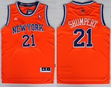 New York Knicks 21 Iman Shumpert Orange Revolution 30 Swingman NBA Jersey