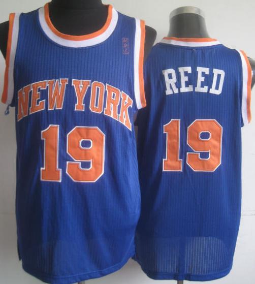 New York Knicks 19 Willis Reed Blue Hardwood Classics Revolution 30 NBA Jerseys Cheap