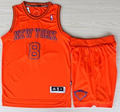 New York Knicks 8 JR Smith Orange Revolution 30 Swingman NBA Jerseys Shorts Suits Christmas Style Cheap
