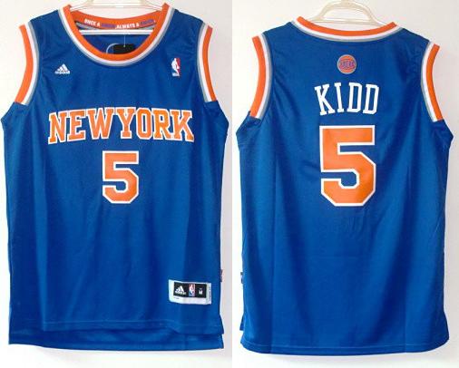 New York Knicks 5 Jason Kidd Blue Revolution 30 Swingman NBA Jersey New Style
